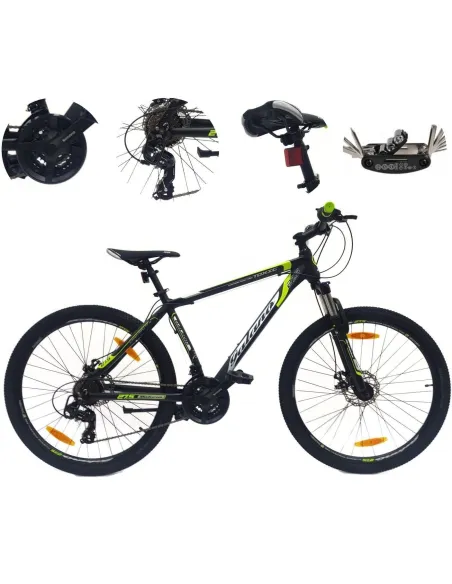 Rower Górski MTB 27,5 Alu Revo Tarczowe 21 Biegów Odblaski Dzwonek Stopka