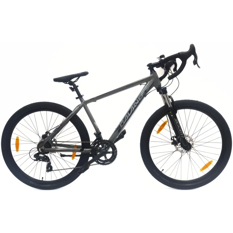 Rower Szosowy Gravel 29 Przełajowy Aluminiowy Tarcze 14 Biegów Dzwonek