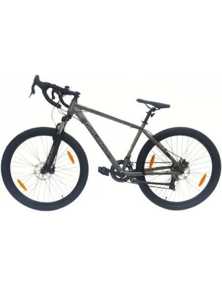 Rower Szosowy Gravel 29 Przełajowy Aluminiowy Tarcze 14 Biegów Dzwonek