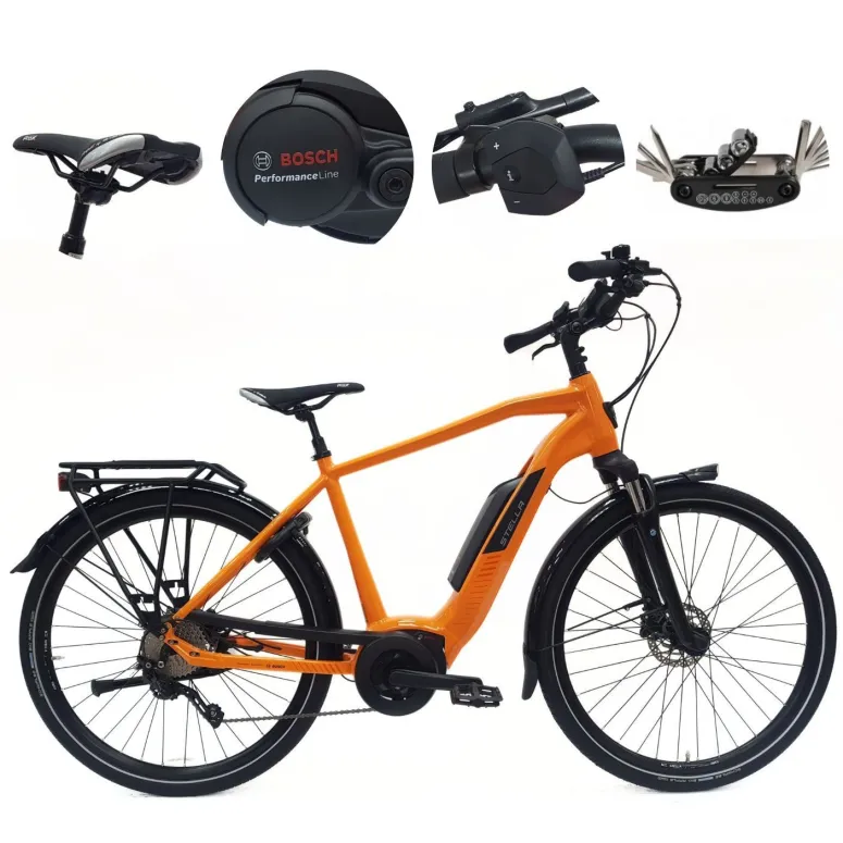 Elektryczny Rower Miejski 28 Męski Cyngle Hydraulika Wspomaganie BOSCH