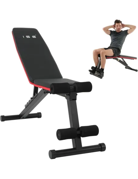 Ławka Treningowa Wielofunkcyjna ISE SY-5902 Profesjonalna 7-poziomowa 100kg