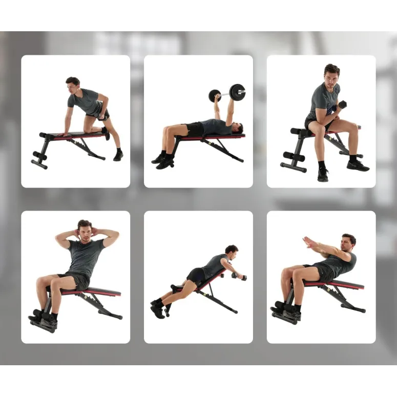 Ławka Treningowa Wielofunkcyjna ISE SY-5902 Profesjonalna 7-poziomowa 100kg