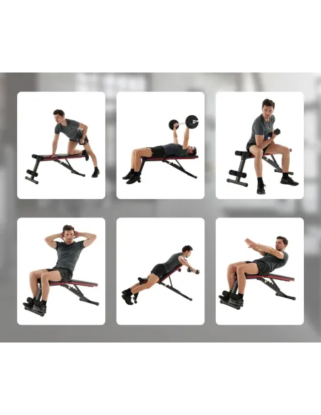 Ławka Treningowa Wielofunkcyjna ISE SY-5902 Profesjonalna 7-poziomowa 100kg