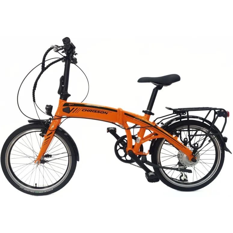 Elektryczny Rower Składany 20 Alu Cyngle Oświetlenie Bagaż Dzwonek Stopka