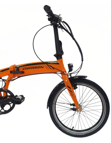 Elektryczny Rower Składany 20 Alu Cyngle Oświetlenie Bagaż Dzwonek Stopka