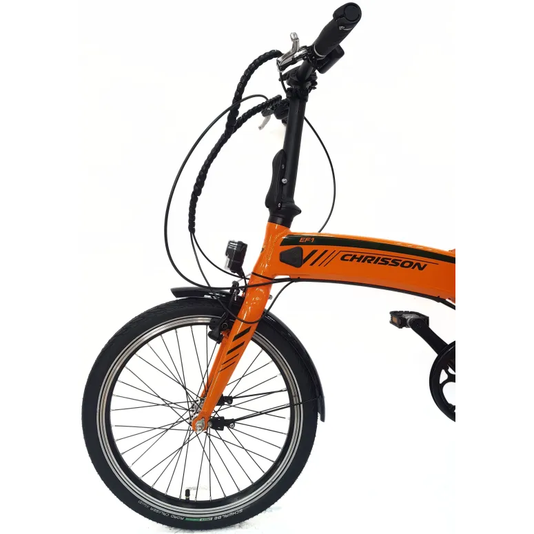 Elektryczny Rower Składany 20 Alu Cyngle Oświetlenie Bagaż Dzwonek Stopka