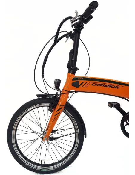 Elektryczny Rower Składany 20 Alu Cyngle Oświetlenie Bagaż Dzwonek Stopka
