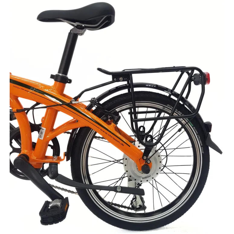 Elektryczny Rower Składany 20 Alu Cyngle Oświetlenie Bagaż Dzwonek Stopka