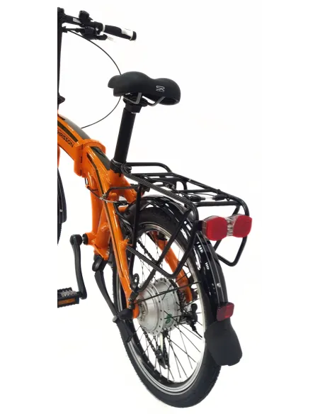 Elektryczny Rower Składany 20 Alu Cyngle Oświetlenie Bagaż Dzwonek Stopka