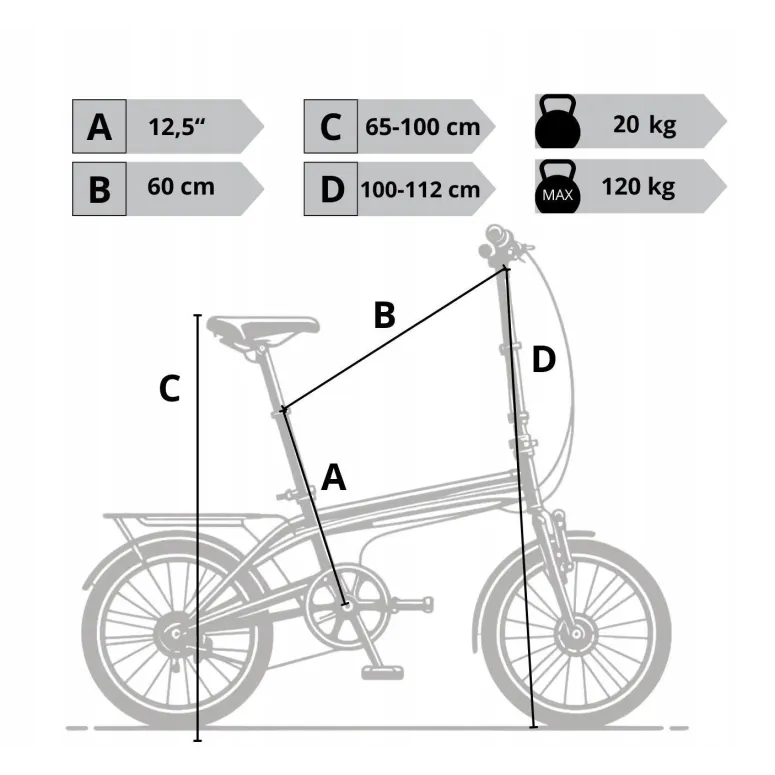 Elektryczny Rower Składany 20 Alu Sora Cyngle Tarcze Dzwonek Wspomaganie
