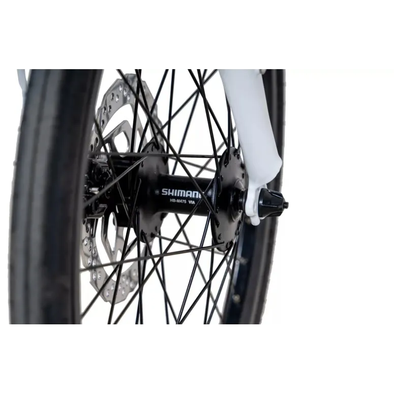 Elektryczny Rower Składany 20 Alu Sora Cyngle Tarcze Dzwonek Wspomaganie