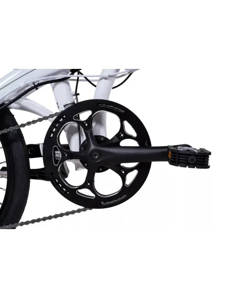 Elektryczny Rower Składany 20 Alu Sora Cyngle Tarcze Dzwonek Wspomaganie
