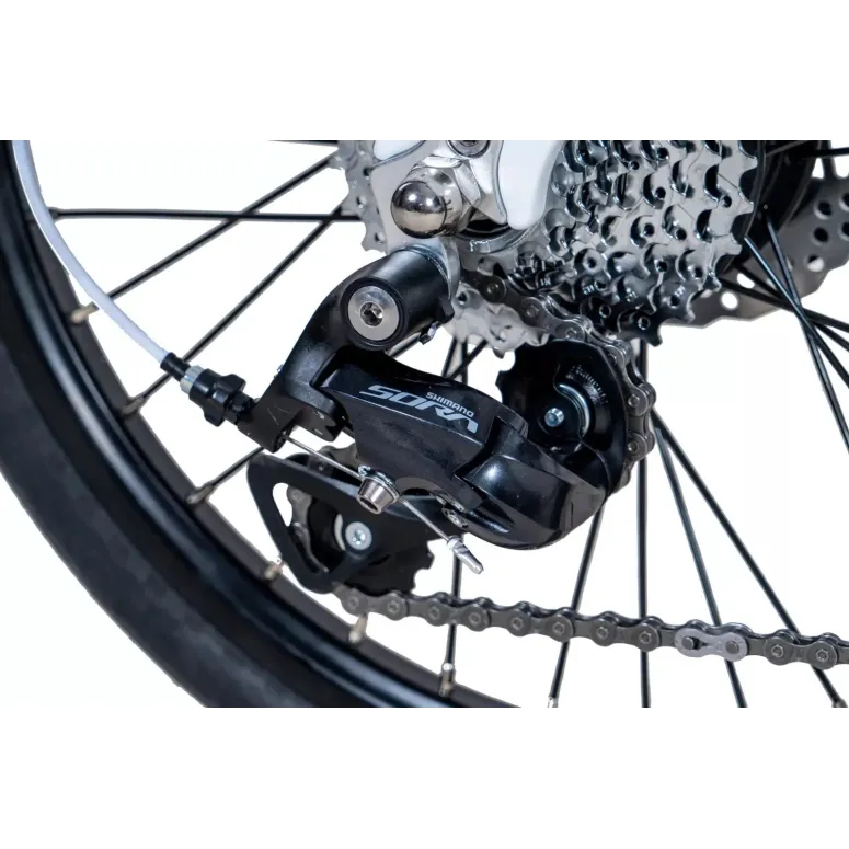 Elektryczny Rower Składany 20 Alu Sora Cyngle Tarcze Dzwonek Wspomaganie