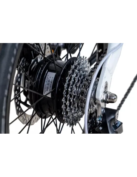 Elektryczny Rower Składany 20 Alu Sora Cyngle Tarcze Dzwonek Wspomaganie