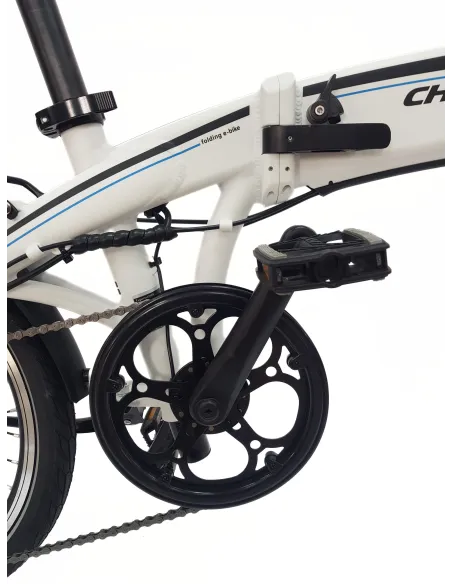 Elektryczny Rower Składany 20 Alu Sora Cyngle Wspomaganie Dzwonek Stopka
