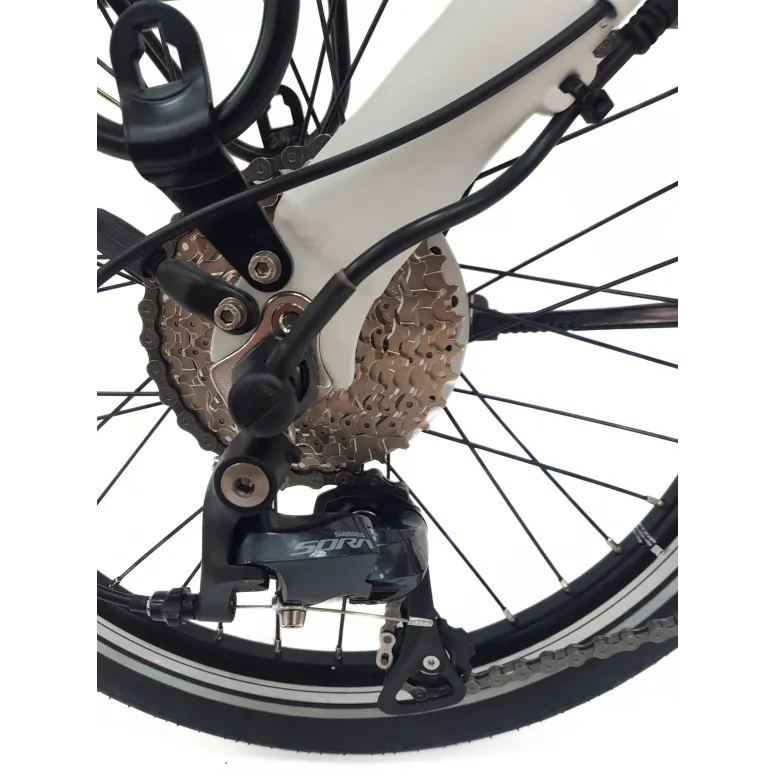 Elektryczny Rower Składany 20 Alu Sora Cyngle Wspomaganie Dzwonek Stopka