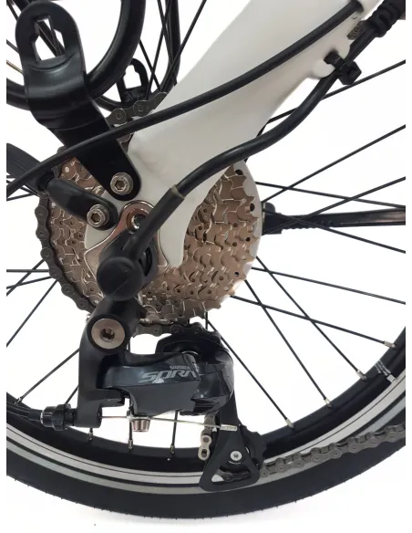 Elektryczny Rower Składany 20 Alu Sora Cyngle Wspomaganie Dzwonek Stopka