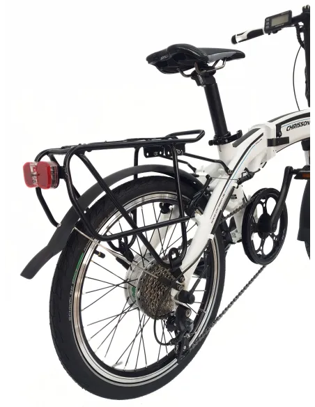 Elektryczny Rower Składany 20 Alu Sora Cyngle Wspomaganie Dzwonek Stopka