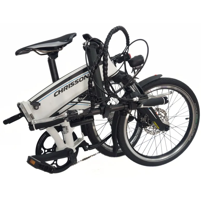 Elektryczny Rower Składany 20 Alu Sora Cyngle Wspomaganie Dzwonek Stopka