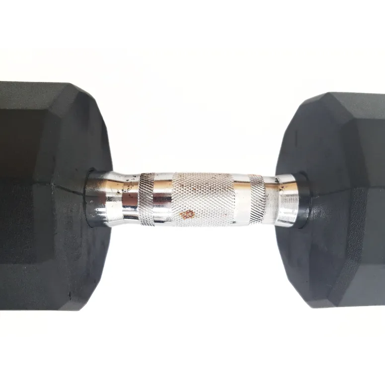 Hantle Żeliwne Zerro Powlekane Gumowane Ciężarki Do Ćwiczeń 2 x 7,5 kg