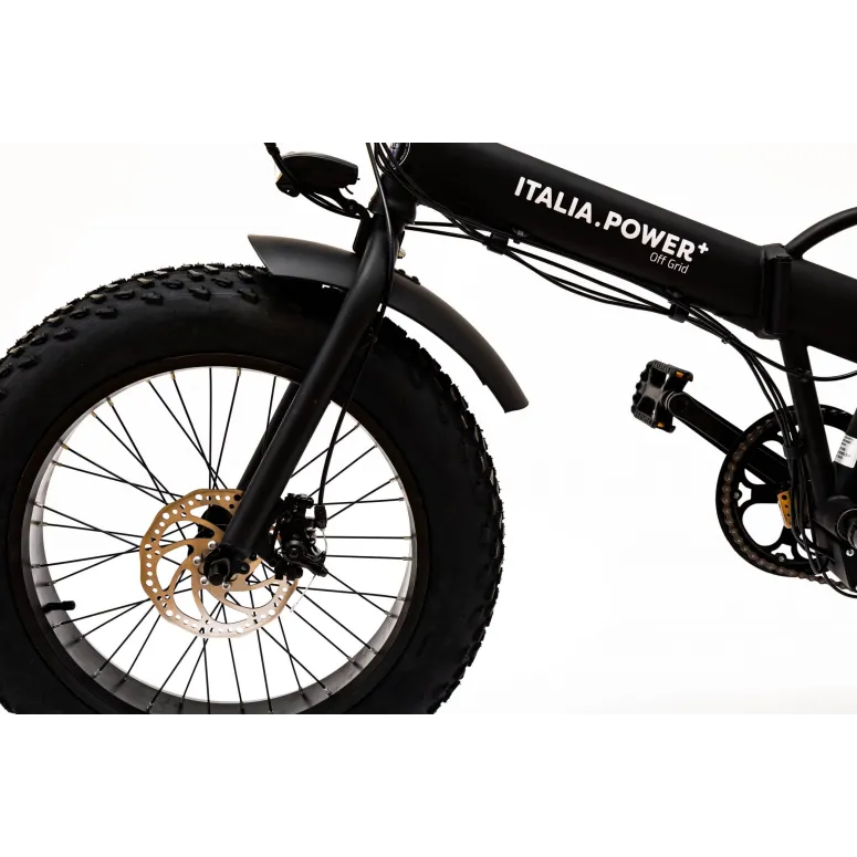 Elektryczny Rower Fatbike 20 Stal 36V 13Ah 250W Składany Czarny Bagażnik