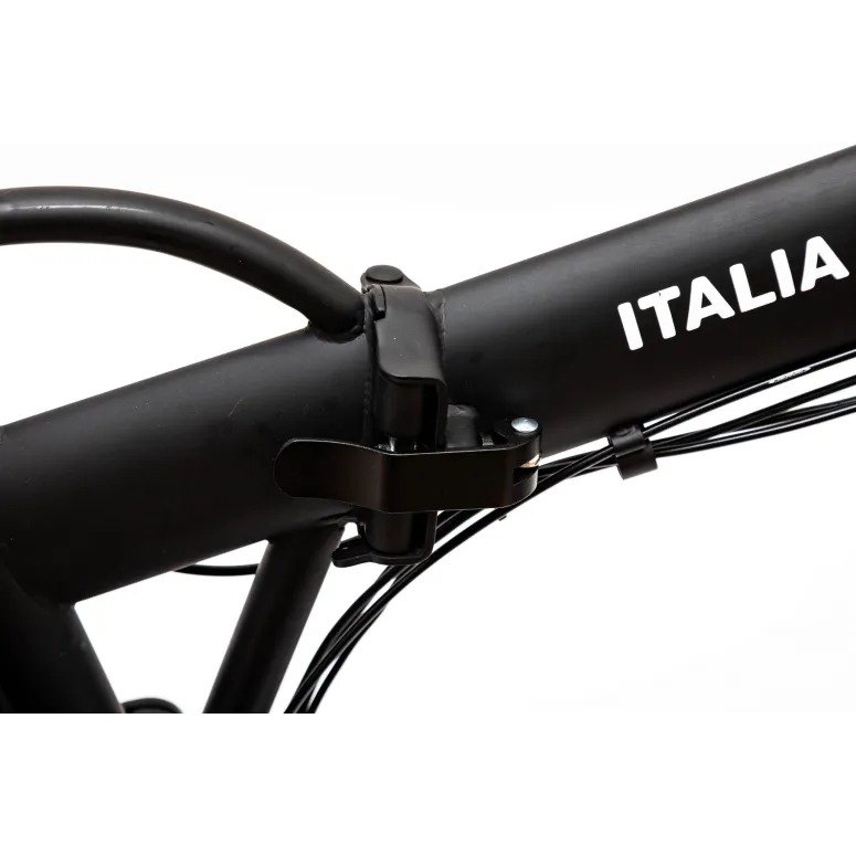 Elektryczny Rower Fatbike 20 Stal 36V 13Ah 250W Składany Czarny Bagażnik