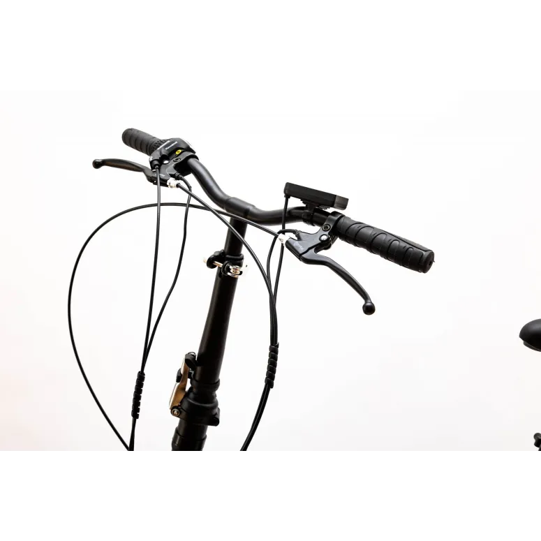 Elektryczny Rower Fatbike 20 Stal 36V 13Ah 250W Składany Czarny Bagażnik