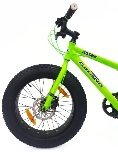 Rower Dziecięcy Fatbike MTB 20 Stal Unisex 7 Biegów Revo Tarcze Podnóżka