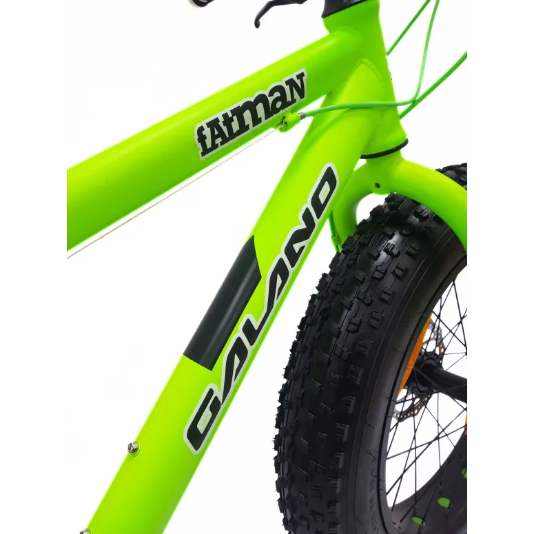 Rower Dziecięcy Fatbike MTB 20 Stal Unisex 7 Biegów Revo Tarcze Podnóżka
