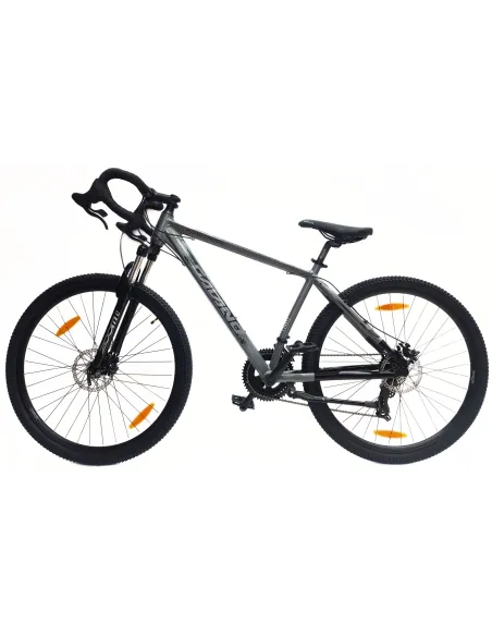 Rower Szosowy Uniwersalny 29 Przełajowy Aluminiowy Tarcze 14 Biegów Dzwonek