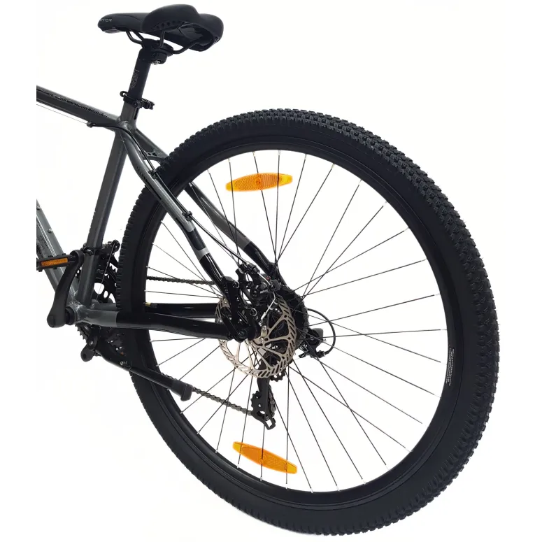 Rower Szosowy Uniwersalny 29 Przełajowy Aluminiowy Tarcze 14 Biegów Dzwonek