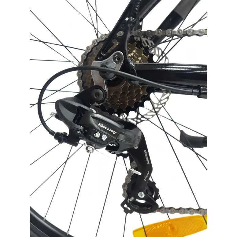 Rower Szosowy Uniwersalny 29 Przełajowy Aluminiowy Tarcze 14 Biegów Dzwonek