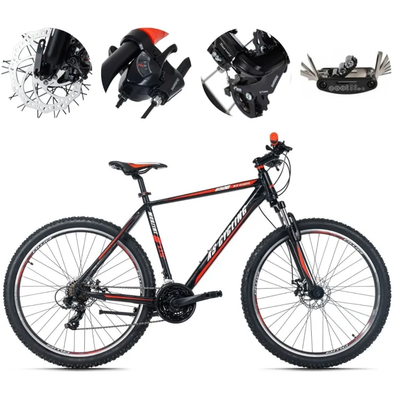 Rower Górski MTB 27,5 Aluminium Hardtail Męski Damski Cyngle Tarcze Stopka