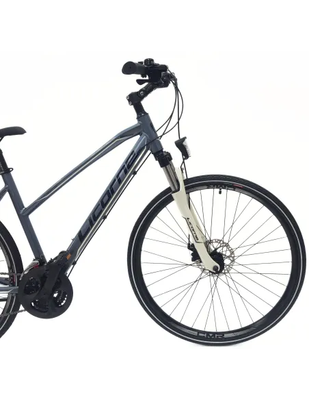 Rower Damski Trekkingowy 28 Aluminium Tarcze Cyngle Stopka Światła Dzwonek