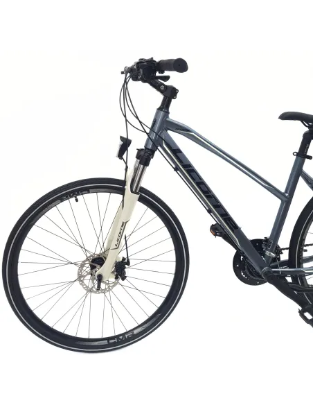 Rower Damski Trekkingowy 28 Aluminium Tarcze Cyngle Stopka Światła Dzwonek