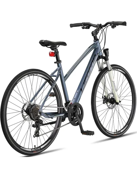 Rower Damski Trekkingowy 28 Aluminium Tarcze Cyngle Stopka Światła Dzwonek