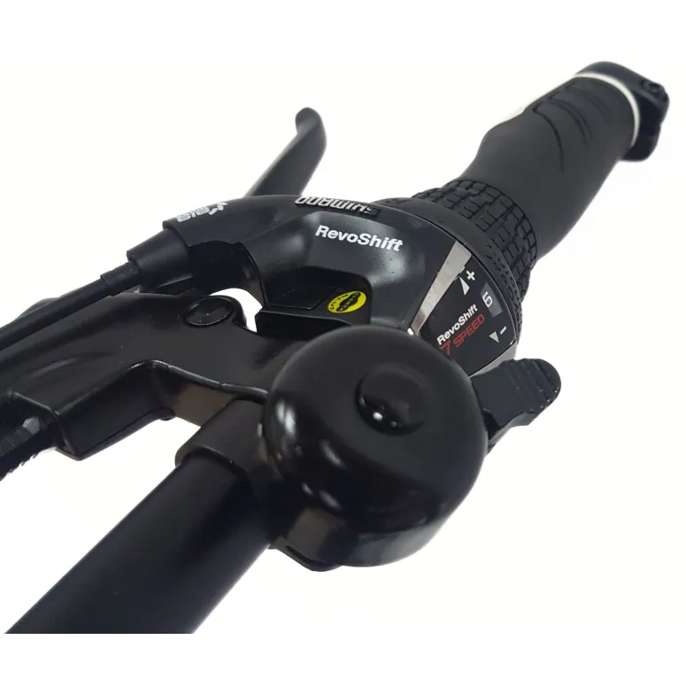 Elektryczny Rower Górski MTB 27.5 Alu Tarcze Revo Stopka Odblaski Czarny