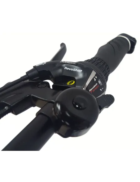 Elektryczny Rower Górski MTB 27.5 Alu Tarcze Revo Stopka Odblaski Czarny