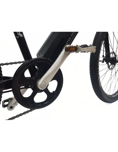 Elektryczny Rower Górski MTB 27.5 Alu Tarcze Revo Stopka Odblaski Czarny