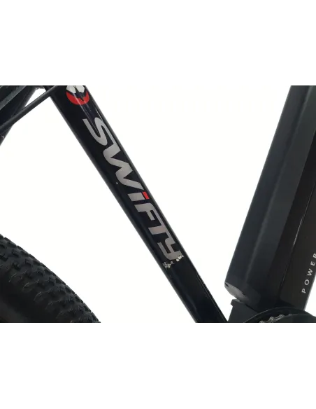 Elektryczny Rower Górski MTB 27.5 Alu Tarcze Revo Stopka Odblaski Czarny