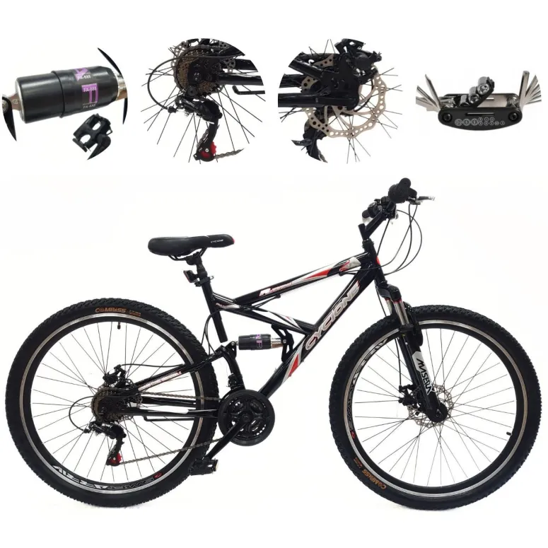 Rower Górski Męski Damski 27,5 Młodzieżowy MTB Revo Tarcze Stopka Odblaski