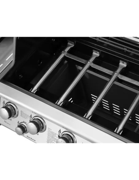 Grill Gazowy Ogrodowy El Fuego Concord Żeliwny Ruszt + Reduktor Z Wężem