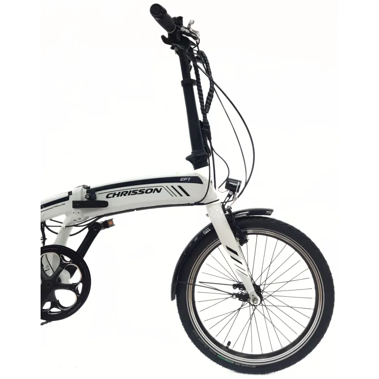 Elektryczny Rower Składany 20 Alu Cyngle Altus Bagażnik Światła Wspomaganie