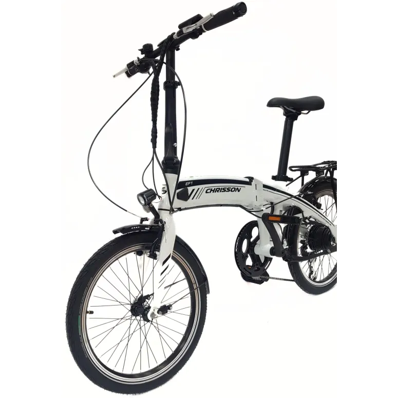 Elektryczny Rower Składany 20 Alu Cyngle Altus Bagażnik Światła Wspomaganie