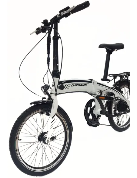 Elektryczny Rower Składany 20 Alu Cyngle Altus Bagażnik Światła Wspomaganie