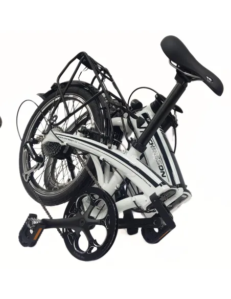 Elektryczny Rower Składany 20 Alu Cyngle Altus Bagażnik Światła Wspomaganie