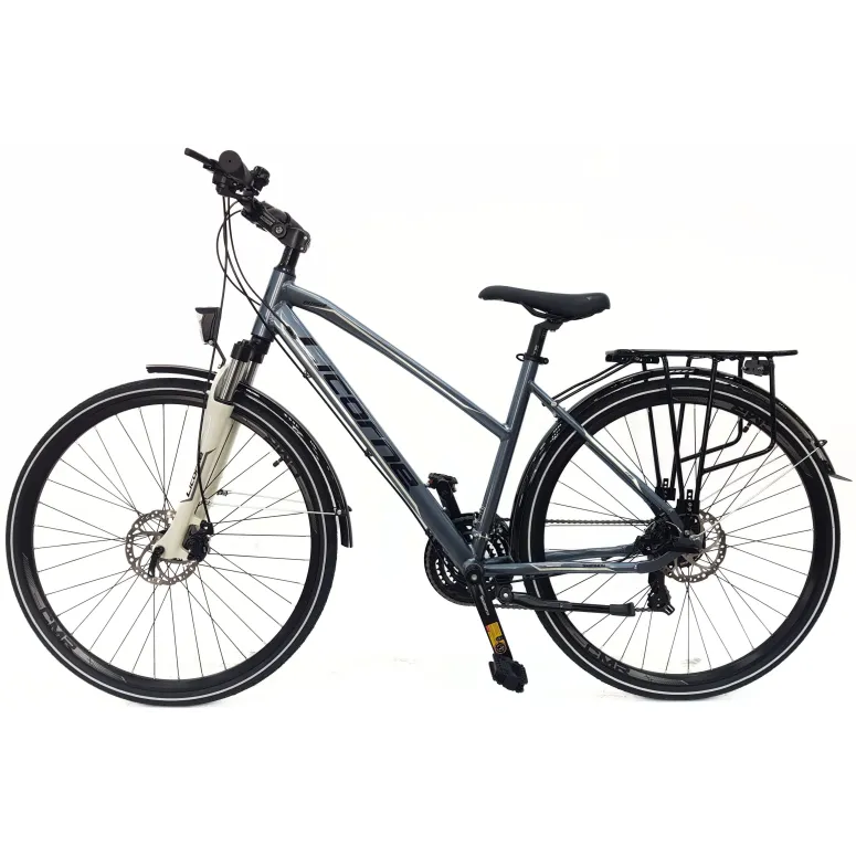 Rower Damski Trekkingowy 28 Aluminium Tarcze Cyngle Stopka Światła Dzwonek