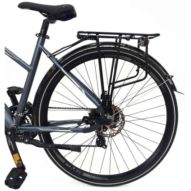 Rower Damski Trekkingowy 28 Aluminium Tarcze Cyngle Stopka Światła Dzwonek