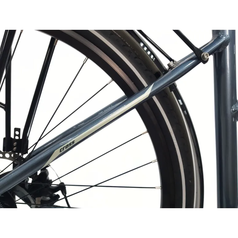 Rower Damski Trekkingowy 28 Aluminium Tarcze Cyngle Stopka Światła Dzwonek