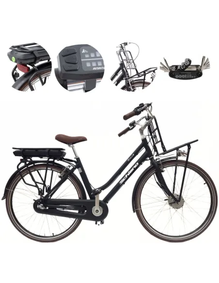 Elektryczny Rower Miejski 28 Alu Damski Wspomaganie Nexus Bagażnik Światła